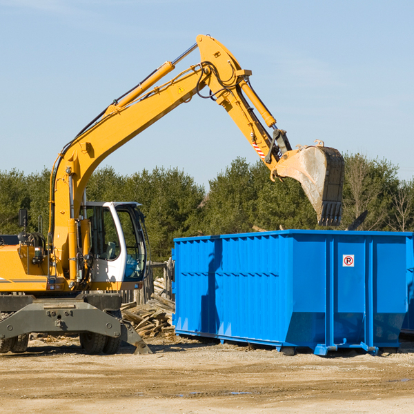 are there any restrictions on where a residential dumpster can be placed in Burgess